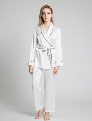 22 Momme Mid length Silk Robes