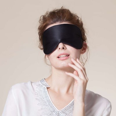 19 Momme Silk Sleep Eye Mask With Wide Elastic Band