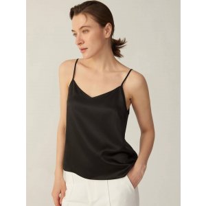 Premium V Neck Front and Back Silk Camisole