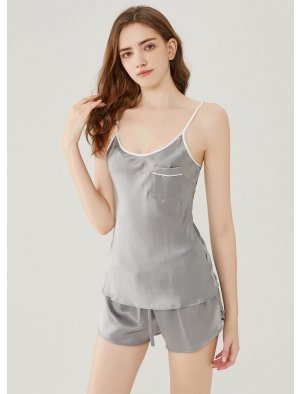 Washable Silk Camisole Set For Women